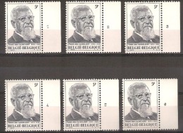 Nr. 1965 ** MNH In Komplete Set Van 6 Plaatnummers En Allen In SUPER DE LUXE  - Staat ! Inzet Aan 5 € ! - 1971-1980