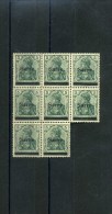 - SARRE 1920/35 . TIMBRES DE 1920 . BLOC DE 8 . NEUFS  SANS CHARNIERE . - Nuevos