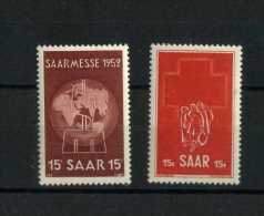 - SARRE 1947/56 . TIMBRES DE 1952 . NEUFS SANS CHARNIERE . - Neufs