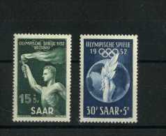 - SARRE 1947/56 . TIMBRES DES J.O.  1952 . NEUFS SANS CHARNIERE . - Sommer 1952: Helsinki