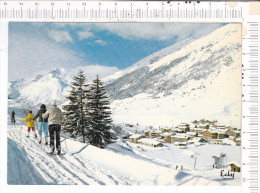 VAL CENIS   -   Pistes  De   Ski De  Fond  à  LANSLEVILLARD    -  En Fond  ;  La  Dent Parrachée - Val Cenis