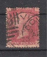 GB, Victoria  , One  PENNY Rouge N° 26  Plate / Planche 162, Obl Douvres / Dover Cds Cancel  APRIL 9 1873 , TB - Oblitérés