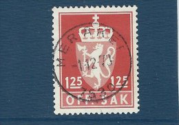 Norgeskatalogen T 129   Postmark. Meråker.    T-51 - Officials