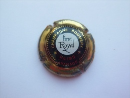 Capsule Plaque De Muselet Champagne Pommery Brut Royal Apanage - Or Noir Et Blanc - Pomméry