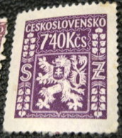 Czechoslovakia 1947 Coat Of Arms Official 7.40k - Mint - Francobolli Di Servizio