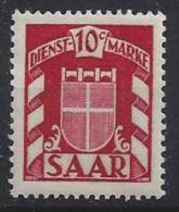 Germany (Saarland) 1949 (**) MNH  Mi.33 - Dienstmarken