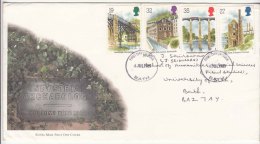 Industrial Archaeology, Industry, Train On Bride, Architecture,  Used FDC Great Britain 1989 - Arqueología