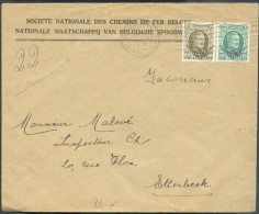 Service N°2 Et 4 Obl. Mécanique De BRUXELLES (Q.-L.) Sur Lettre à En-tête Du 17-III-1931 Vers Etterbeek. - 10650 - Sonstige & Ohne Zuordnung