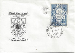 Germany (Saarland) 1953 (o) Mi.342 - FDC