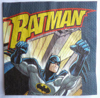 1 SERVIETTE DE TABLE  BATMAN 2000  " Serviettes " - Dishes