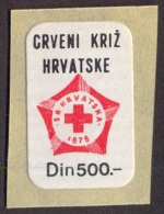 YUGOSLAVIA - JUGOSLAVIA - CROATIA - RED  CROSS - 500 Din - 1978 - Liefdadigheid