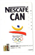 JAPON  TELECARTE NESCAFE JO BARCELONE 92 - Giochi Olimpici