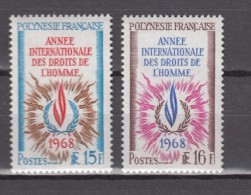 French Polynesia 1968,2V,set.human Rights,mensenrechten,menschenrechte,droits De L'homme,MNH/Postfris(D2196) - Nuevos