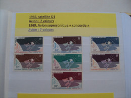 1/ Serie Coloniale 1966 ,  7 Valeurs  Neuf  XX  , Cote : 130,00 € , Disperse Trés Grosse Collection ! - 1966 Satellite D1