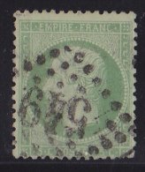 France N°20 - 5c Vert. Oblitéré - TB - 1862 Napoléon III.