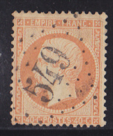 France N°23 - 40c Orange. Oblitéré - TB - 1862 Napoleone III