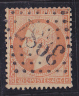 France N°23 - 40c Orange. Oblitéré - TB - 1862 Napoleone III