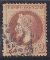 France N°26 - 2c Brun-rouge. Oblitéré - TB - 1863-1870 Napoléon III Lauré