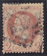 France N°26 - 2c Brun-rouge. Oblitéré - TB - 1863-1870 Napoléon III. Laure