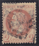 France N°26 - 2c Brun-rouge. Oblitéré - TB - 1863-1870 Napoléon III Lauré