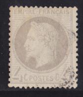 France N°27 - 4c Gris. Oblitéré - TB - 1863-1870 Napoleon III With Laurels