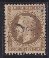 France N°30 - 30c Brun. Oblitéré - TB - 1863-1870 Napoleon III With Laurels