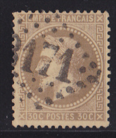 France N°30 - 30c Brun. Oblitéré - TB - 1863-1870 Napoleon III Gelauwerd