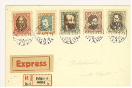 UNGHERIA LETTERA RACCOMANDATA ESPRESSO - BUDAPEST 4 - Postmark Collection