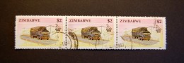Zimbabwe  - 1990 Transport Value 2$ * 3 - Zimbabwe (1980-...)