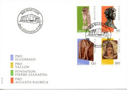 SUISSE. N°1533-6 Sur Enveloppe 1er Jour (FDC) De 1997. Art Gallo-romain/Masque. - Archéologie