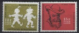 Germany (Saarland) 1958 (**) MNH  Mi.429-430 - Unused Stamps