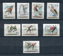 Hongrie ** PA 181 à 188 - Championnat D' Europe De Patinage Sur Glace - Unused Stamps