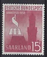 Germany (Saarland) 1958 (**) MNH  Mi.435 - Ongebruikt