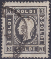 Österreich Lombardei + Venetien 1858 Mi#7I 3 Soldi Geprüft - Lombardo-Venetien