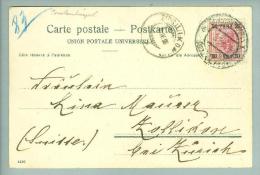 Levante Constantinopel 1905-04-03 Ansichtskarte Nach Zollikon Zürich CH - Oostenrijkse Levant