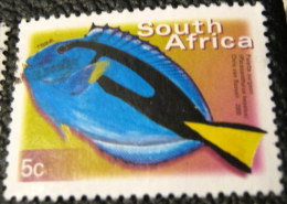 South Africa 2000 Paracanthurus Hepatus Fish 5c - Used - Gebruikt