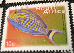 South Africa 2000 Acanthurus Lineatus Fish 10c - Used - Used Stamps