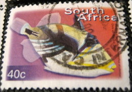 South Africa 2000 Rhinecanthus Aculeatus Fish 40c - Used - Usati