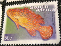 South Africa 2000 Cephalopholis Miniatus Fish 50c - Used - Usados