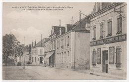 Delcampe - LA FERTE BERNARD-Un Coin De La Place De La République Et Le Bureau De Poste-Comptoir National D' Escompte   (79123) - La Ferte Bernard