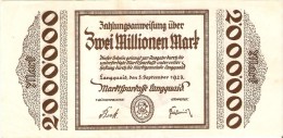 BILLETE DE ALEMANIA DE 2 MILLIONEN MARK DEL AÑO 1923   (BANKNOTE) - 2 Millionen Mark