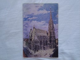 Wien I Stephanskirche Stamp 1923   A14 - Stephansplatz