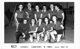 SPORT HANDBALL ... RCT ... CHAMPIONNES DE FRANCE 1955 1956 ... RUGBY CLUB TOULONNAIS - Handbal