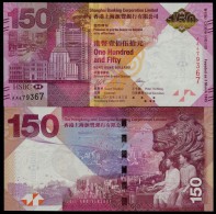 HONG KONG, "HSBC" 150th New Commemorative HK $150, UNC, 2015,  With Folder ! - Hongkong