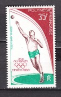 French Polynesia 1968,1V,olympic Mexico,shot Put,kogelstoten,kugelstossen,lancer Du Poids,MNH/Postfris(D2199 - Unused Stamps