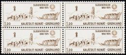 1975. Sirius Sledge Patrol. 1,20 Kr. Brown 4-Block.  (Michel: 95) - JF175122 - Usati