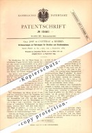 Original Patent - Graf José De Canterac En Madrid , 1881 , Tranvía , Ferrocarril , Conde  !!! - Chemin De Fer