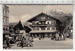 St. Johann In Tirol - Hauptplatz Und Gasthof Mauth Gegen Wilden Kaiser - St. Johann In Tirol