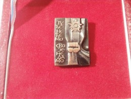 PIN Medal "What's Not Ours, We Don't Want; Ours, We Won't Give Up On" YUGOSLAVIA  Participants SREMSKI FRONT - Otros & Sin Clasificación