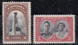 Canada 1939 N°Y.T. :  203 Et 204 * - Neufs